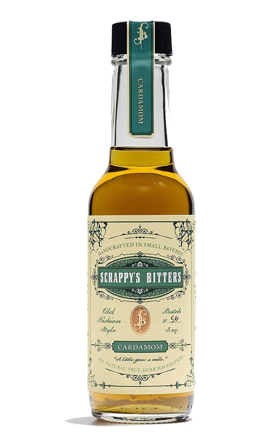 Scrappy&#39;s Bitters - Cardamom, 5 oz - Organic Ingredients, Finest Herbs &amp; Zests, No Extracts, Artificial Flavors, Chemicals or Dyes. Made in the USA!