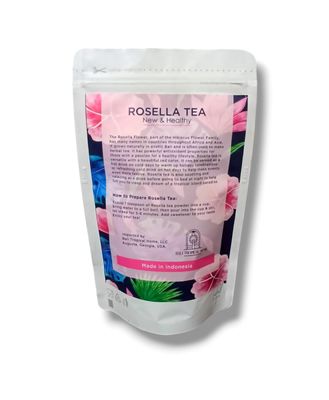 Exquisite Bali Rosella Powder Tea from Exotic Bali, 3.5oz, Herbal &amp; Natural, Beautiful Red Color Drink for Special Events
