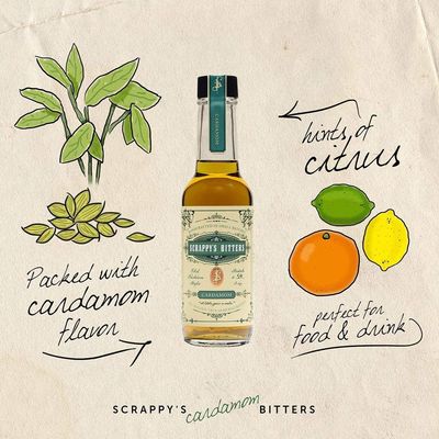 Scrappy's Bitters - Cardamom, 5 oz - Organic Ingredients, Finest Herbs &amp; Zests, No Extracts, Artificial Flavors, Chemicals or Dyes. Made in the USA!