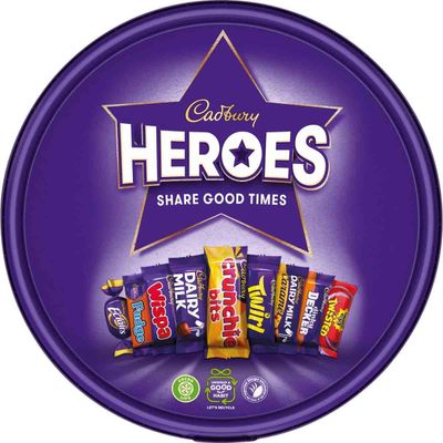 Cadbury Heroes Chocolate Tub, 550g