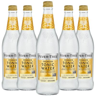 Fever Tree Premium Tonic Water - Premium Quality Mixer and Soda - Refreshing Beverage for Cocktails &amp; Mocktails 500ml Bottle