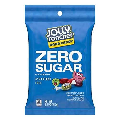 JOLLY RANCHER Zero Sugar Assorted Fruit Flavored Hard Candy Bag, 3.6 Oz