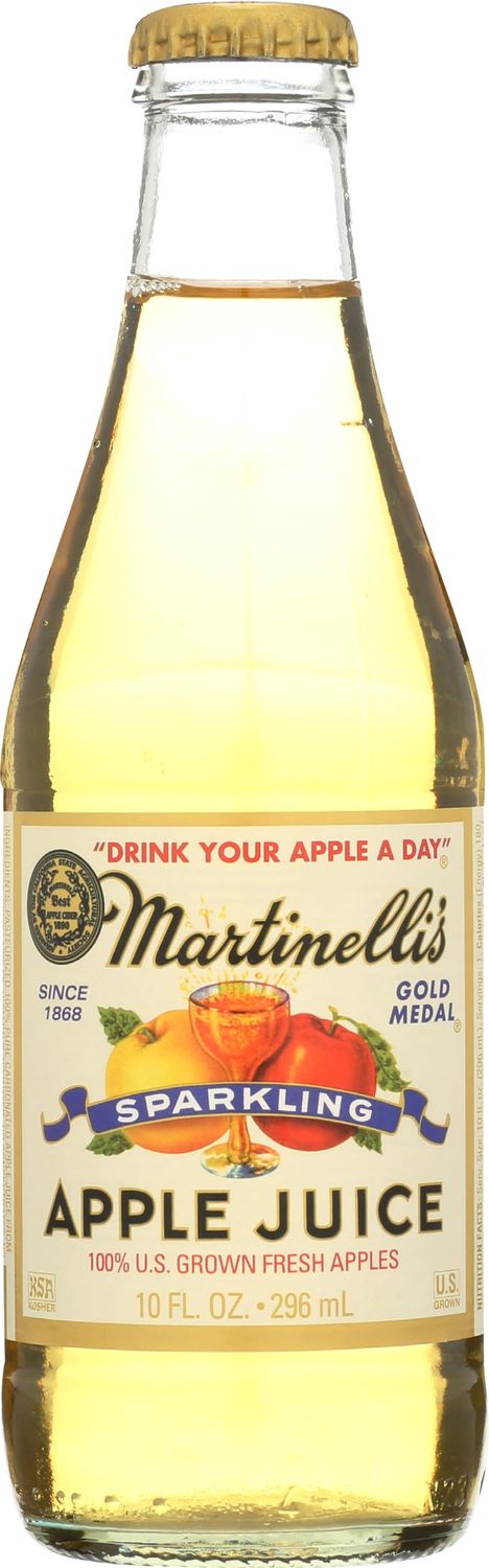 Martinelli&#39;s Sparkling Apple Juice, Alcohol Free, 10 Fluid Ounces (Pack Of 12)