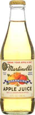 Martinelli&#39;s Sparkling Apple Juice, Alcohol Free, 10 Fluid Ounces (Pack Of 12)