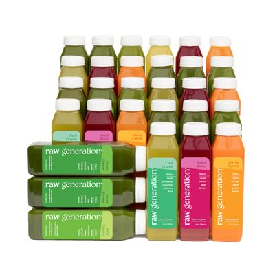 Raw Generation Cold Pressed Juice Variety Pack (Best Sellers Pack) - 100% Plant Based Juice Delivered to Your Door - Boost Your Immune System, Increase Your Energy (30 pack)