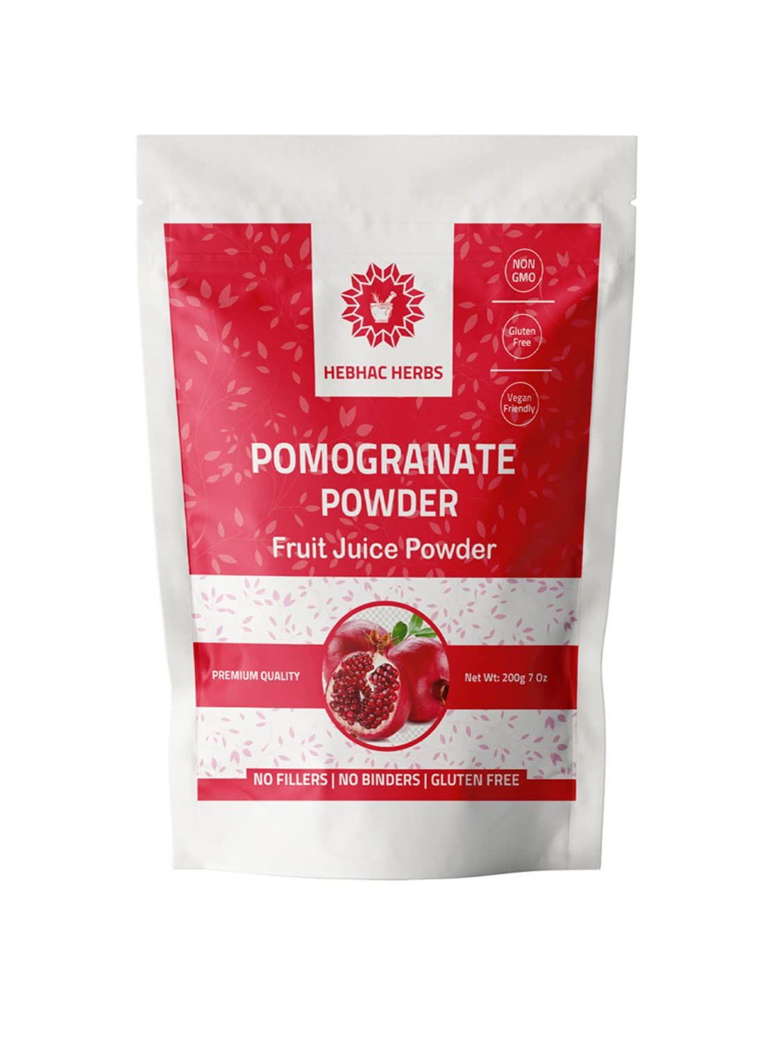 Pomegranate Juice Powder 227g | 100% Natural Pomegranate Fruit Powder 8 oz | Pomegranate Powder for Smoothie &amp; Beverage | Free from Preservatives, Artificial Colors, | Vegan, Gluten-Free.