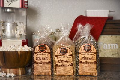 Amish Country Popcorn | 2 LB of Red, 2 LB of Medium White, &amp; 2 LB of Blue Kernels | Old Fashioned, Non-GMO and Gluten Free