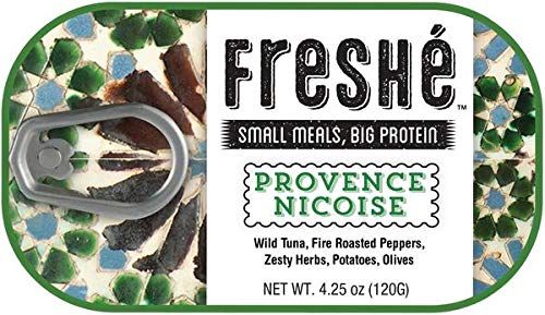 Fresh Gourmet Canned Tuna (Provence Nicoise, 10 Pack) Healthy High-Protein Snack &amp; Ready to Eat Meal - Premium All-Natural, Non-GMO, Wild Caught Tuna - Gluten Free, Keto Diet Friendly