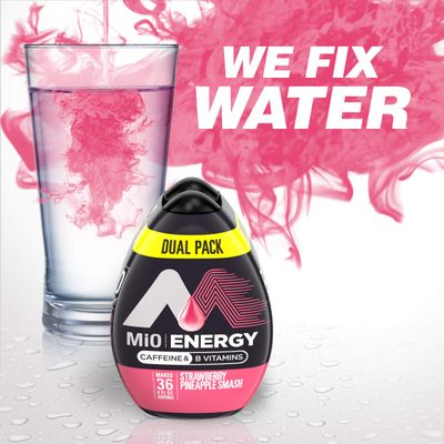 MiO Energy Strawberry Pineapple Smash Naturally Flavored Liquid Water Enhancer 12 Count 1.62 fl oz