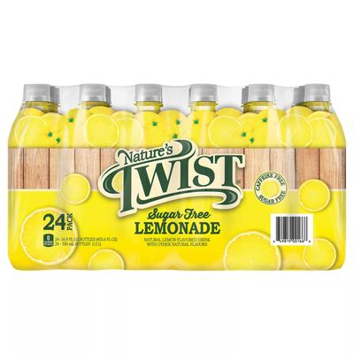 Nature&#39;s Twist Sugar Free Lemonade 24 pack, 405.6 Fl Oz (Pack of 24)