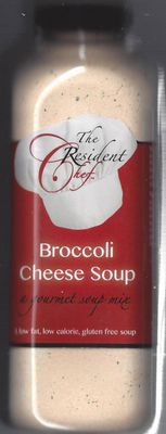 The Resident Chef *Broccoli Cheese Soup* Gourmet Gluten Free Soup Mix, Low Fat, Low Calorie