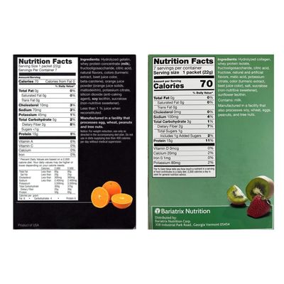 PROTIFIT - High Protein Orange & Strawberry Kiwi Fruit Drink 2 Pack, 15g Protein, Low Calorie, Sugar Free, Ideal Protein Compatible, 7 Servings Per Box, (2 Pack)