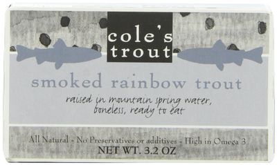 Cole&#39;s Smoked Rainbow Trout, 3.2 Ounce (Pack of 2)