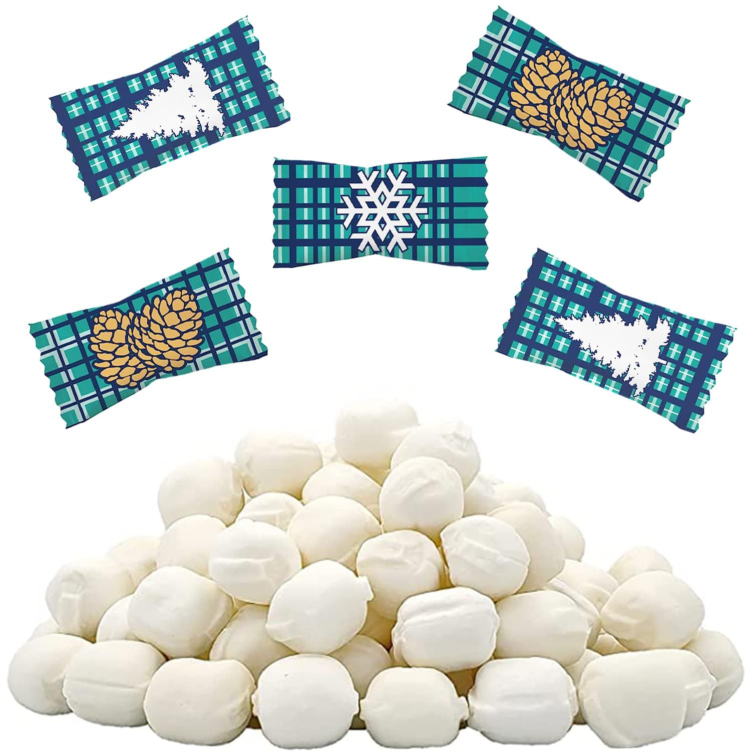 Fruidles Holiday Season's Greetings Buttermints, Mint Candies, After Dinner Mints, Fat-Free, Individually Wrapped (55 Pieces)