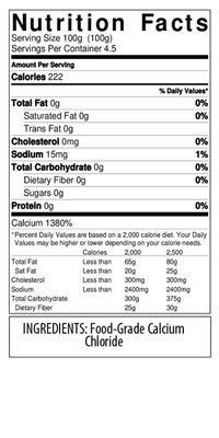 Calcium Chloride by Cape Crystal Brands | (K) Kosher Certified |2-oz / 8-oz / 14-oz (8-oz.)