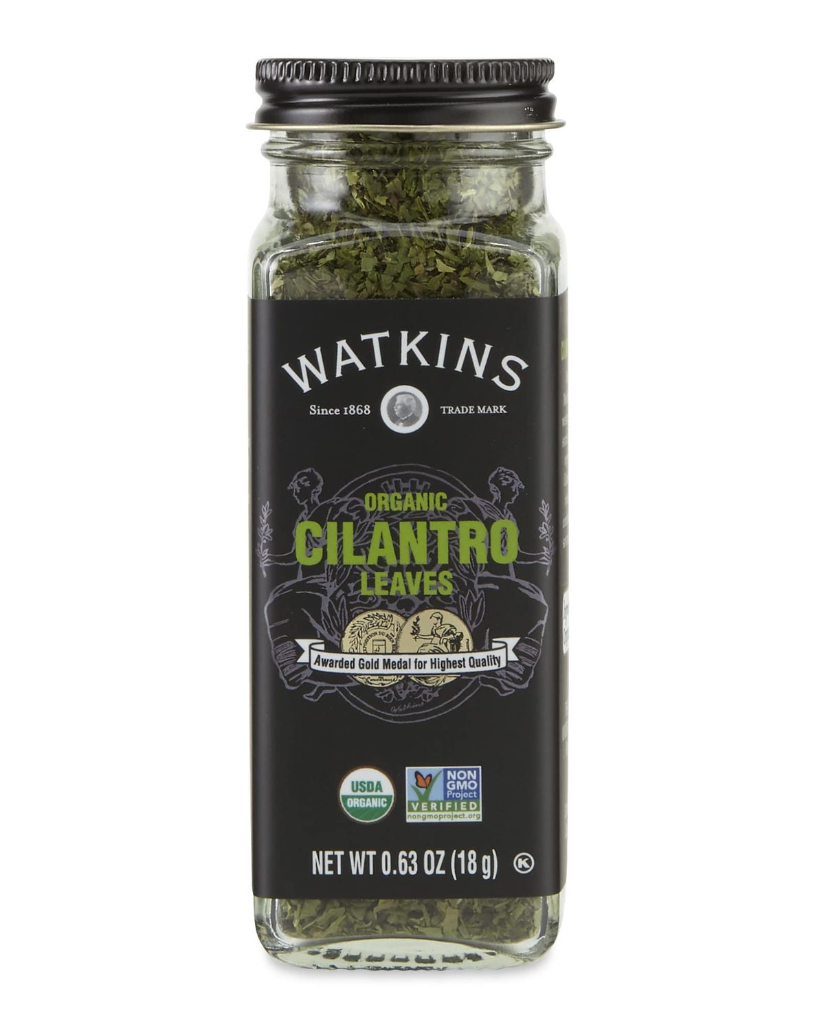 Watkins Gourmet Organic Spice Jar, Cilantro Leaves, Non-GMO, Kosher, 0.63 Ounce Jar, 1-Pack