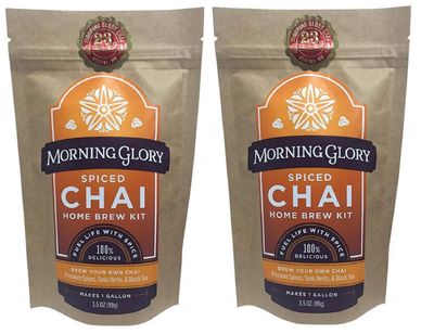 Spiced Chai Tea Mix - Home Brew Kit for Natural Healthy Drinks and Lattes (Spiced Chai - 2 Pack)