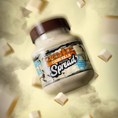 Grenade Carb Killa Protein Chocolate Spread | 7g High Protein Snack | High Protein Low Sugar | No Stir | White Chocolate Cookie, 12.7oz