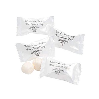 Thanks for Sharing Our Special Day Wedding Buttermints (108 Individually wrapped mints) Wedding Candy