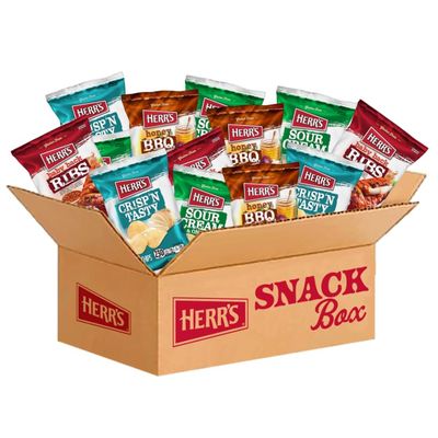 Herr&#39;s Multipack Chip Box, Assorted Flavors, Bulk Snacks - 1.5 Ounce (Pack of 24 bags)