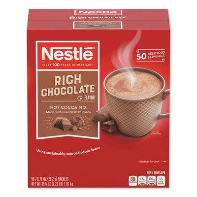 Nestle Rich Hot Cocoa Beverage Mix, 0.71 Ounce -- 300 per case.