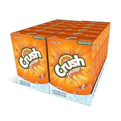 Orange Crush- Powder Drink Mix - Sugar Free &amp; Delicious, Makes 72 flavored water beverages