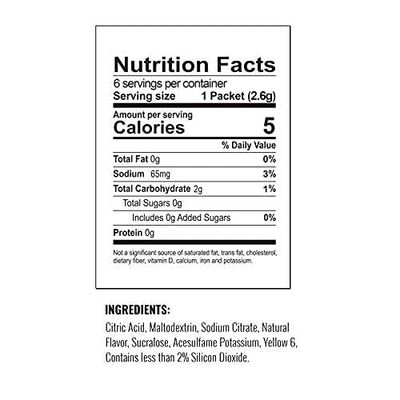 Orange Crush- Powder Drink Mix - Sugar Free &amp; Delicious, Makes 72 flavored water beverages