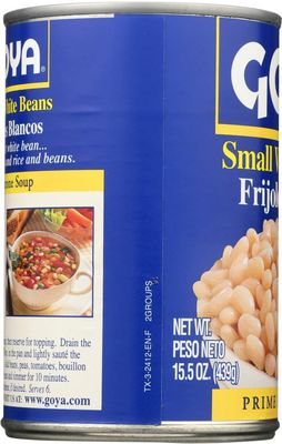 Goya Premium Small White Beans 15.5 oz (Pack of 12)