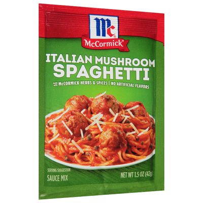 McCormick Italian Mushroom Spaghetti Sauce Mix, 1.5 oz (Pack of 12)