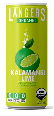 Langers Organic Flavored Sparkling Water, Kalamansi, 12 Ounce (Pack of 8)
