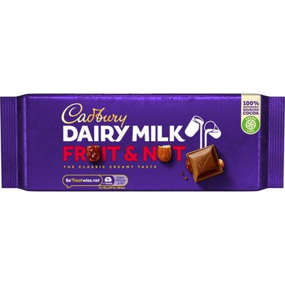 Cadbury Dairy Milk Fruit &amp; Nut Bar, 180g