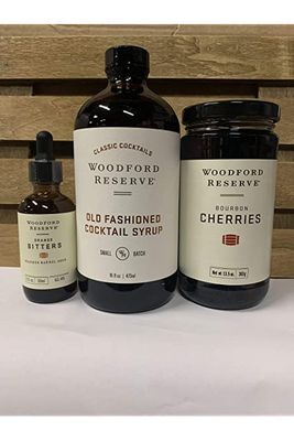 Woodford Old Fashioned Bundle of Orange Bitters, Cherries and Old Fashioned Syrup