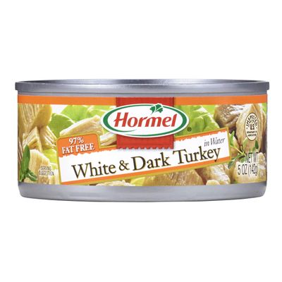 Hormel White &amp; Dark Chunk Turkey, 5 Ounce (Pack of 12)