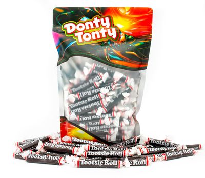 TOOTSIE ROLLS JUNIORS Taffy Candy 2 lb - Bulk Tootsie Rolls Candy Bag, Individually Wrapped, Gluten-Free Candy, Chocolate Chewy Candy (84 Pieces)