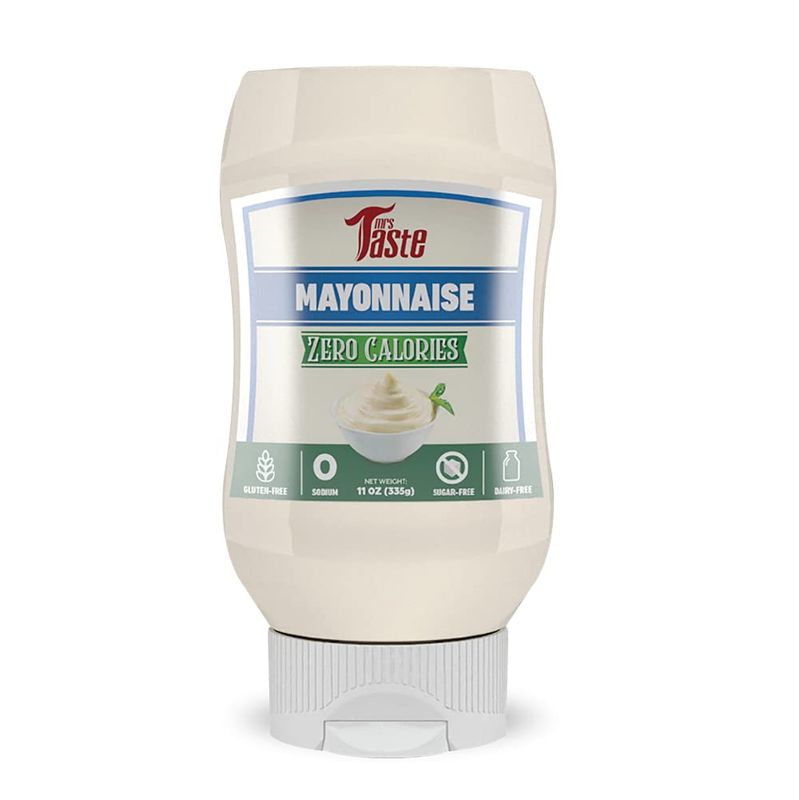 Mrs Taste Sugar Free Mayo, Zero Calories, Zero Sodium, Zero Sugar, High Fiber, Keto Friendly, Paleo Friendly, Condiments and Sauces (11 oz, Mayo)