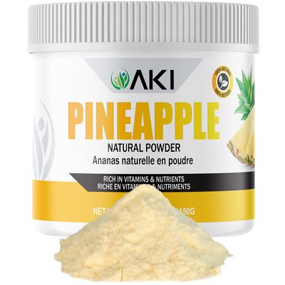 AKI Pineapple Pure Dried Powdered Rich in Vitamin C Ideal As Booster Supplement for Protein Smoothies Tea Cooking Seasoning Juice Drinks Ice Cream Popsicles