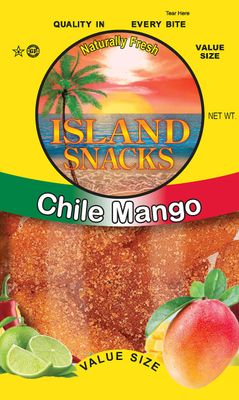 Island Snacks - Dried Chile Mango Fruit Slices - Value Size, 4 Ounces (Pack of 6) - Quality In Every Bite