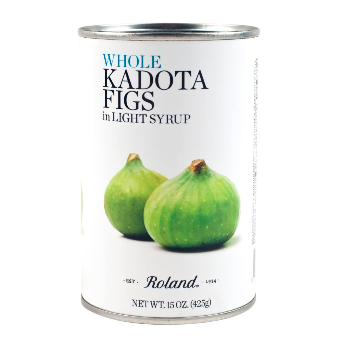 Roland Foods Whole Kadota Figs In Light Syrup, 15 Ounce Can, Pack of 6