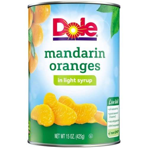 Dole Mandarin Oranges in Light Syrup, 15 Ounce -- 12 per case.