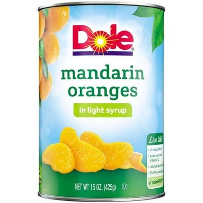 Dole Mandarin Oranges in Light Syrup, 15 Ounce -- 12 per case.