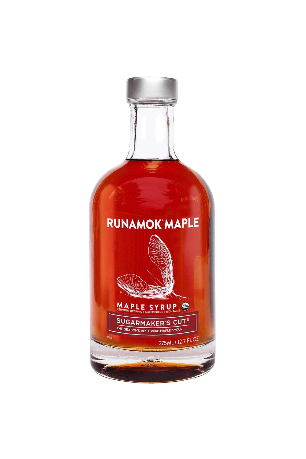 Runamok Maple Syrup Organic Sugarmaker&#39;s Cut - Grade A Vermont Maple Syrup, Amber Color, Rich Taste | Pure Organic Maple Syrup &amp; 100% Natural | Classic Breakfast &amp; Pancake Syrup | 12.68 Fl Oz (375mL)
