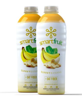 Smartfruit Sunny Banana + Oat Fiber, 100% Real Fruit Pure, Non-GMO, No Additives, Vegan - 48 Fl. Oz - 2 Pack