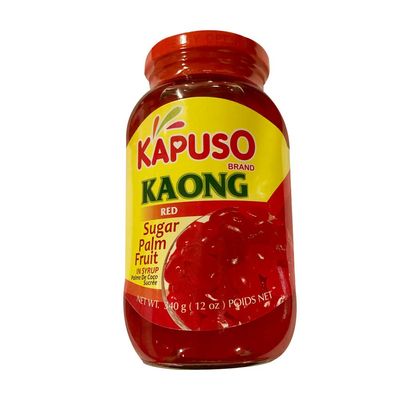 Kapuso Kaong Sugar Palm Fruit in syrup, Red 340g (12oz), Pack of 1