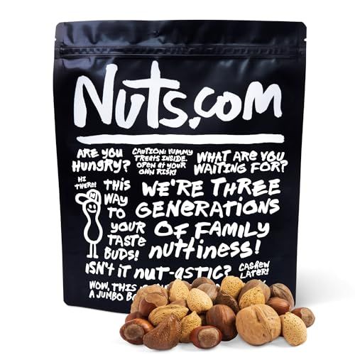 Nuts.com - Mixed Nuts in Shell - 2 Lb Bag, Healthy Snack Sampler, Includes Premium Walnuts, Almonds, Hazelnuts, Pecans &amp; Brazil Nuts - Good Source of Protein, Fiber &amp; Omega-3