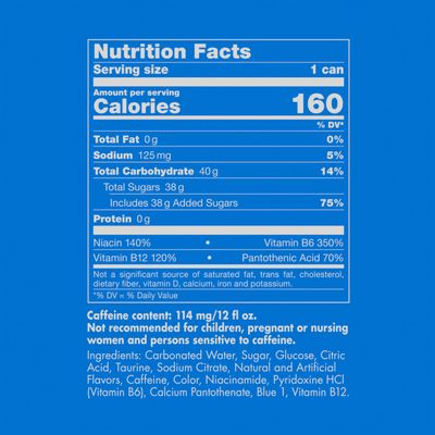 Red Bull Sea Blue Edition Energy Drink, Juneberry, with 114mg Caffeine plus Taurine &amp; B Vitamins, 12 Fl Oz, Pack of 4 Cans