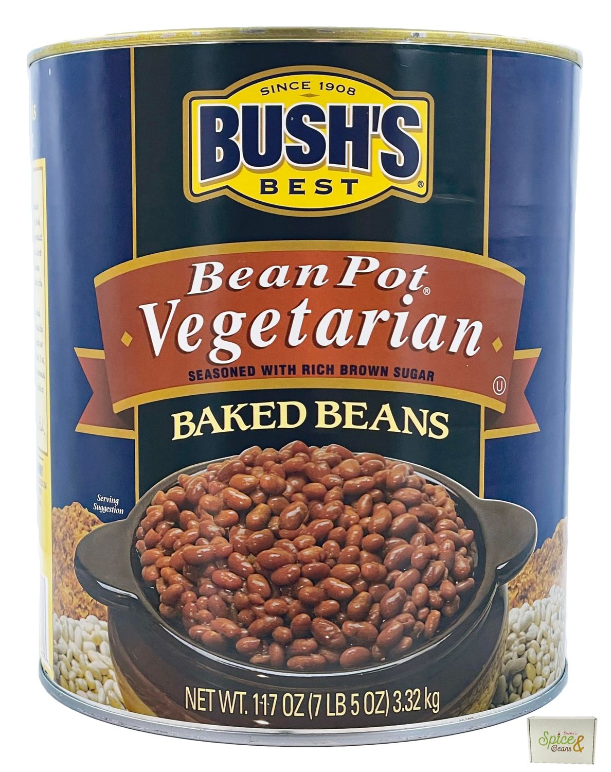 Bean Pot Baked Beans with Brown Sugar | Made in America | (117 oz., Vegetarian)