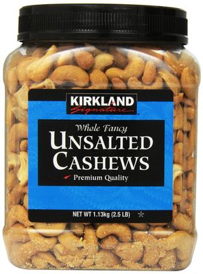 Kirkland Signature Kirkland Signature Unsalted Cashews, 2.5 Pound
