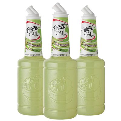 Finest Call Premium Margarita LITE Drink Mix, 1 Liter Bottle (33.8 Fl Oz), Pack of 3