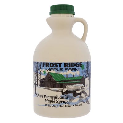 Frost Ridge Maple Farm, Organic Maple Syrup, Grade A, Quart (32 FL Oz), Dark Robust (formerly Grade B)