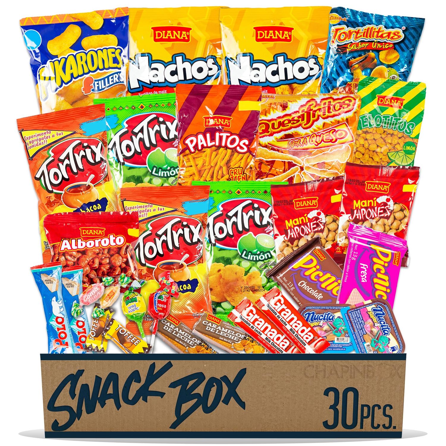 Guatemala International Snack Box | Snacks from Around the World Party Mix Premium Exotic Foreign Boxes Variety Munchies box